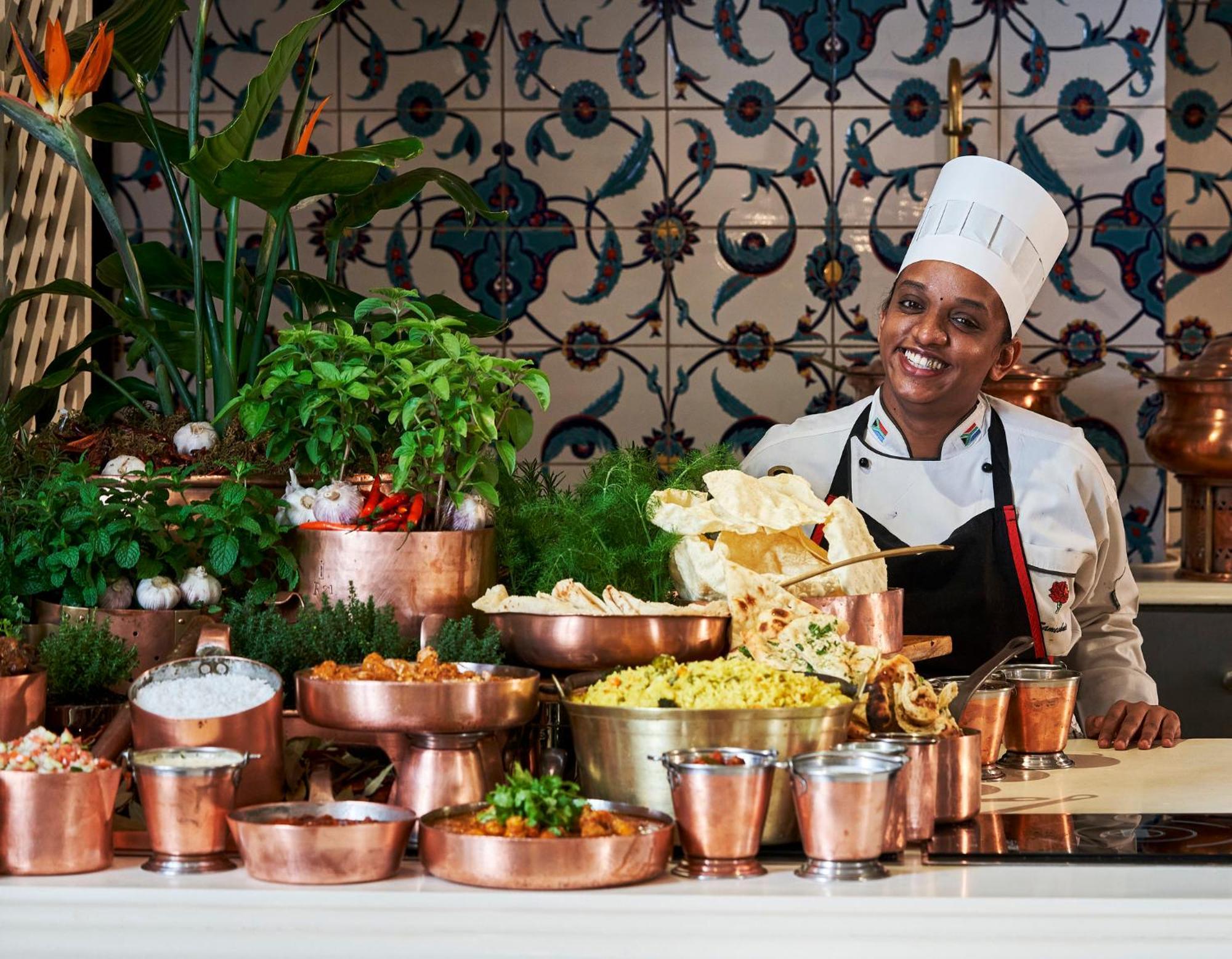 Hotel The Oyster Box Umhlanga Rocks Exteriér fotografie Indian cuisine